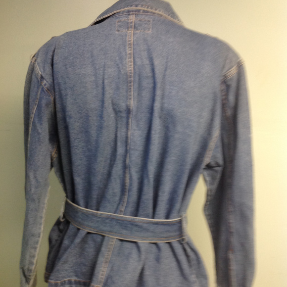 Vintage Blue Jean Jacket by Forelli Size 18-20 - Picture 3 of 3